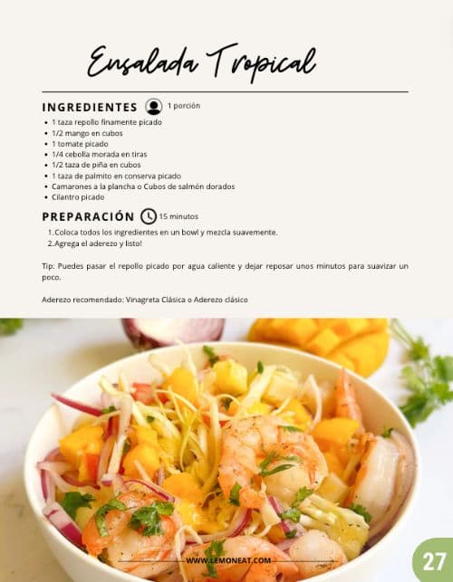 Diseño del ebook de ensaladas