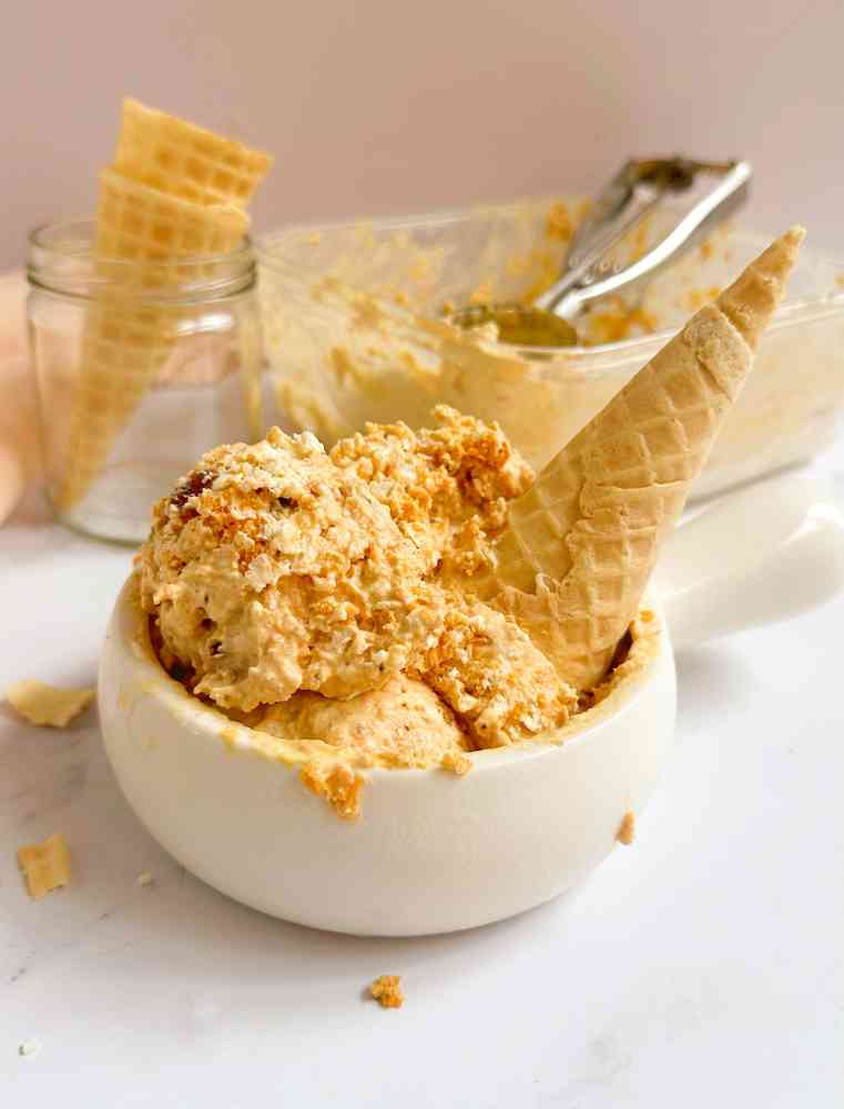 Helados de fresa naturales