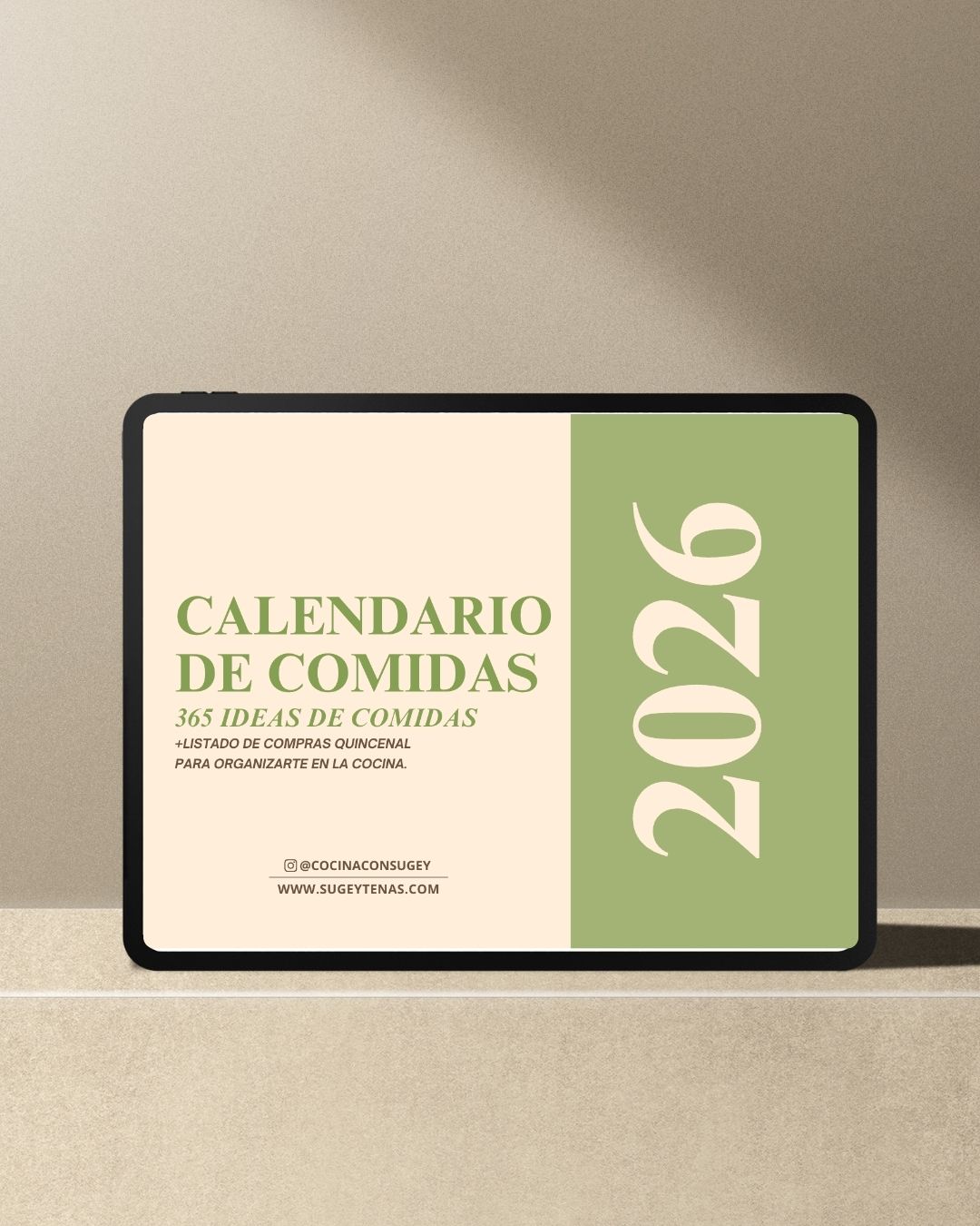 Calendario de Comidas 2026 - Vista 1