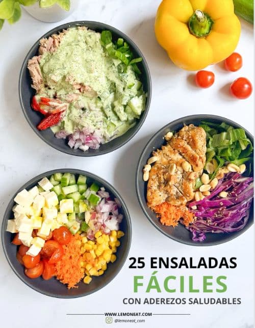 Ebook Ensaladas Fáciles con Aderezos Saludables